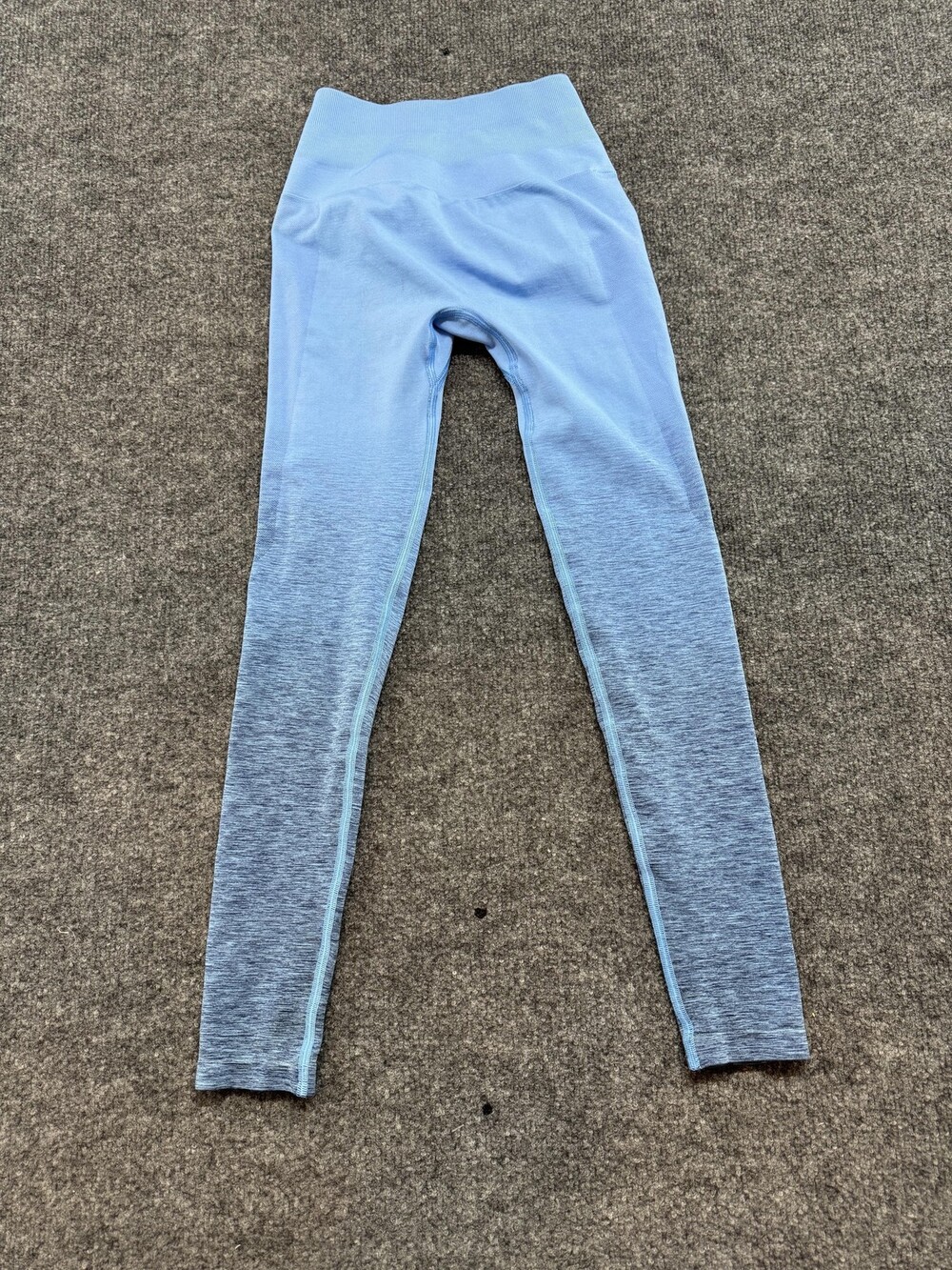 Alphalete Leggings Womens XS Blue Ombre Seamless Low Rise Ankle Yoga Pants